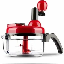 Food Chopper Hand Crank Food Processor Chopper Vegetable Quick Chopper