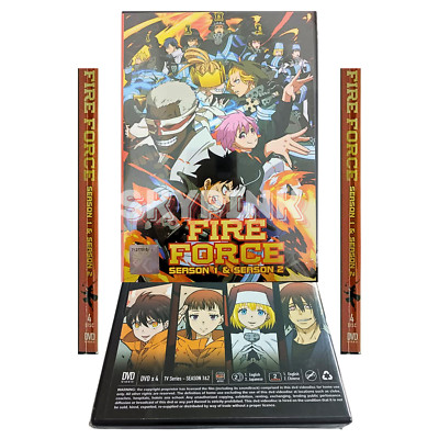 Fire Force Complete Series Season 1+2 (1-48 End) DVD Anime English Dubbed