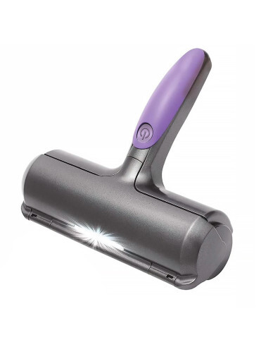 Rouleau brosse pour éliminer poils d'animaux lit et literie anti-allergène bleu