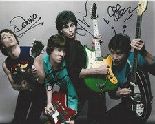 THE RUBINOOS BAND SIGNED AUTHENTIC 8X10 PHOTO POWER POP LEGENDS 2 w/COA PROOF X4