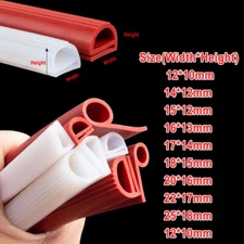 e-Shape Silicone Rubber Sealing Strip 12mm-30mm Window Oven Door Seal Gasket