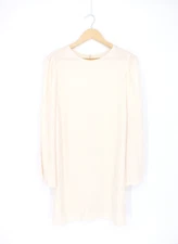 VELVET By Graham & Spencer Goldie Long Sleeve Mini Dress Crema S $245 F2