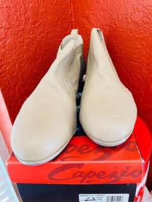 New NIB Capezio Quadraflex Xtremer #CG56A Adult Tan Jazz Tap Boot Shoe