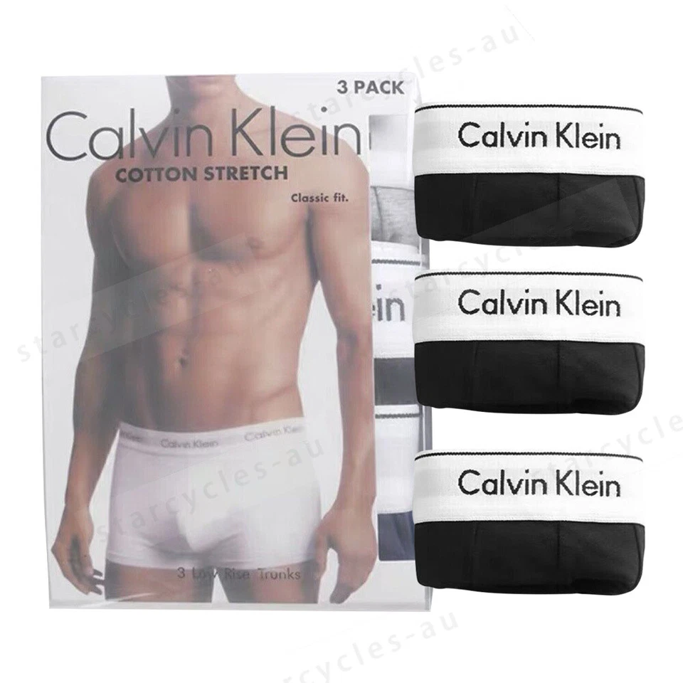 Calvin Klein Underwear Men CK Cotton Stretch Trunk Boxer - AUS