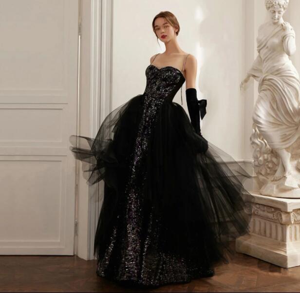 Gorgeous Diamante spaghetti strap Tulle Evening Dresses Party Banquet Prom  Gown | eBay