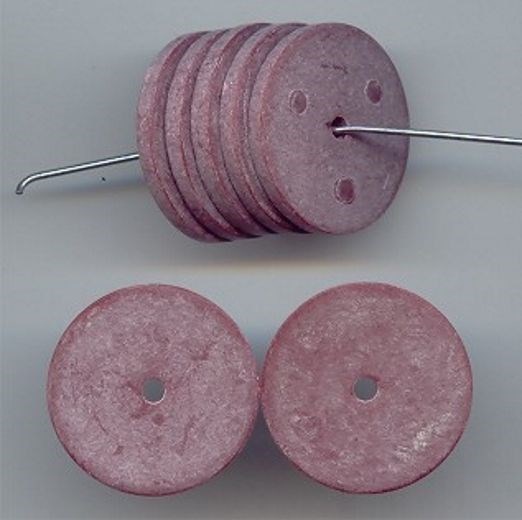 小物 bianco 24 VINTAGE WINE MATTE ACRYLIC 2x22mm. ROUND DISC SPACER BEADS 6092