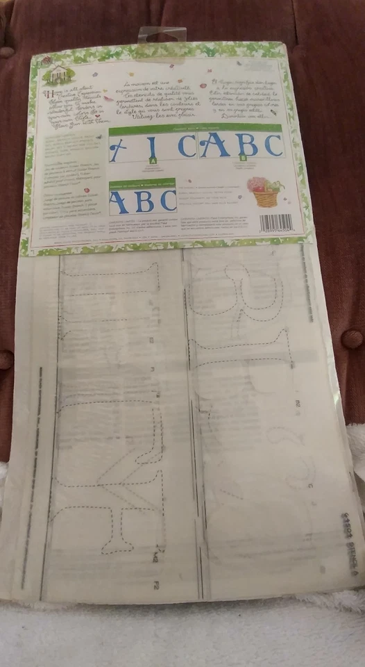 Susan Branch, borde de plantilla, nuevo, alfabeto Foto 2 de 3