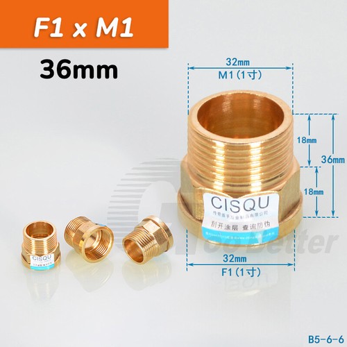 Conector adaptador de agua de montaje de tubería reductora BSP macho a hembra de latón 1/2" - 1" - Imagen 17 de 20
