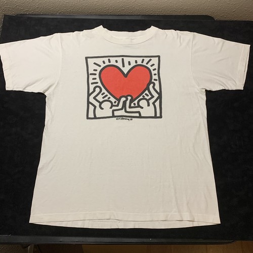 Vintage 1988 Keith Haring Art T Shirt 