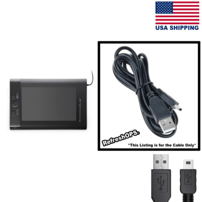 Wacom Intuos 4 Medium PTK-840 Graphic Tablet USB Cable Transfer Cord Replacement