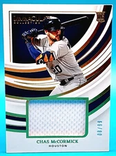 2022 Panini Immaculate CHAS MCCORMICK Remarkable Rookie RC Jersey #RRJ-CM /99
