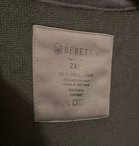 BERETTA Men Highball Windpro Gore-tex Infinium Softshell Windproof Vest 2X Peat - Picture 4 of 9