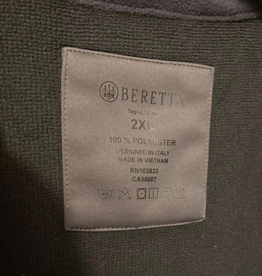 BERETTA Men Highball Windpro Gore-tex Infinium Softshell Windproof Vest 2X Peat - Image 4 of 4