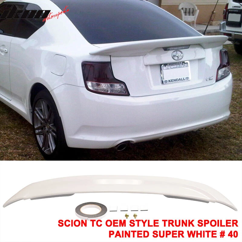 Спойлер крыло на задний багажник подходит для Scion tC 11-16 годов выпуска оригинальный покрашенный #040 супербелый