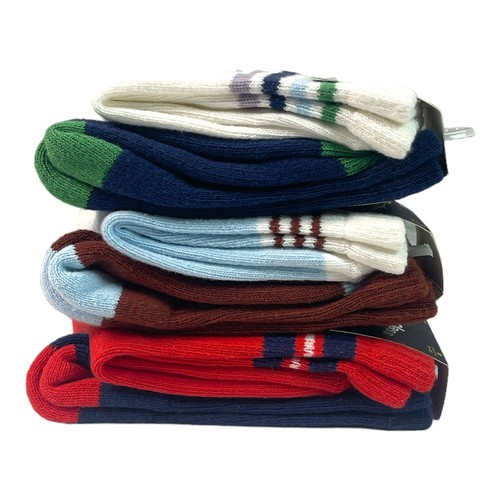 Art Class - Kids Stripe & Solid Crew Socks 2pk x3 (6 Pairs) - Medium 9 - 2 1/2 - Picture 4 of 6