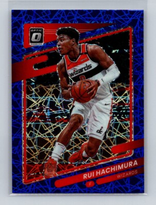 2021-22 Donruss Optic #79 Rui Hachimura Blue Velocity