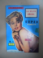 Collana Sehlenex #1 1967 Fumetto Castelli Thrilling La Belva Umana [G370I] RARO!