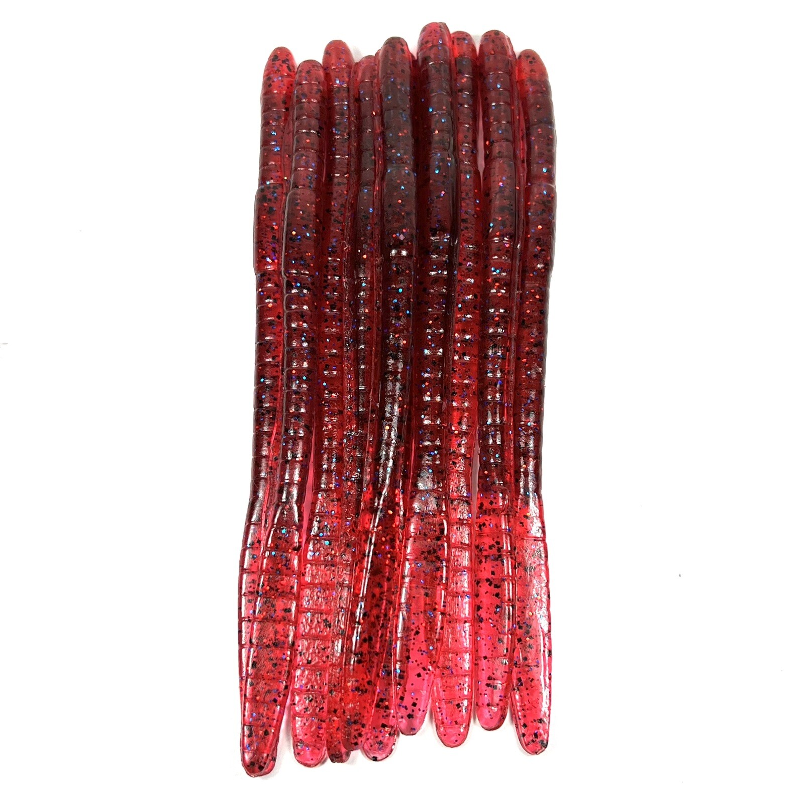 10 Hand Poured 6 inch Spade Tail Plastic Worms. “Rhythm & Blues” | eBay