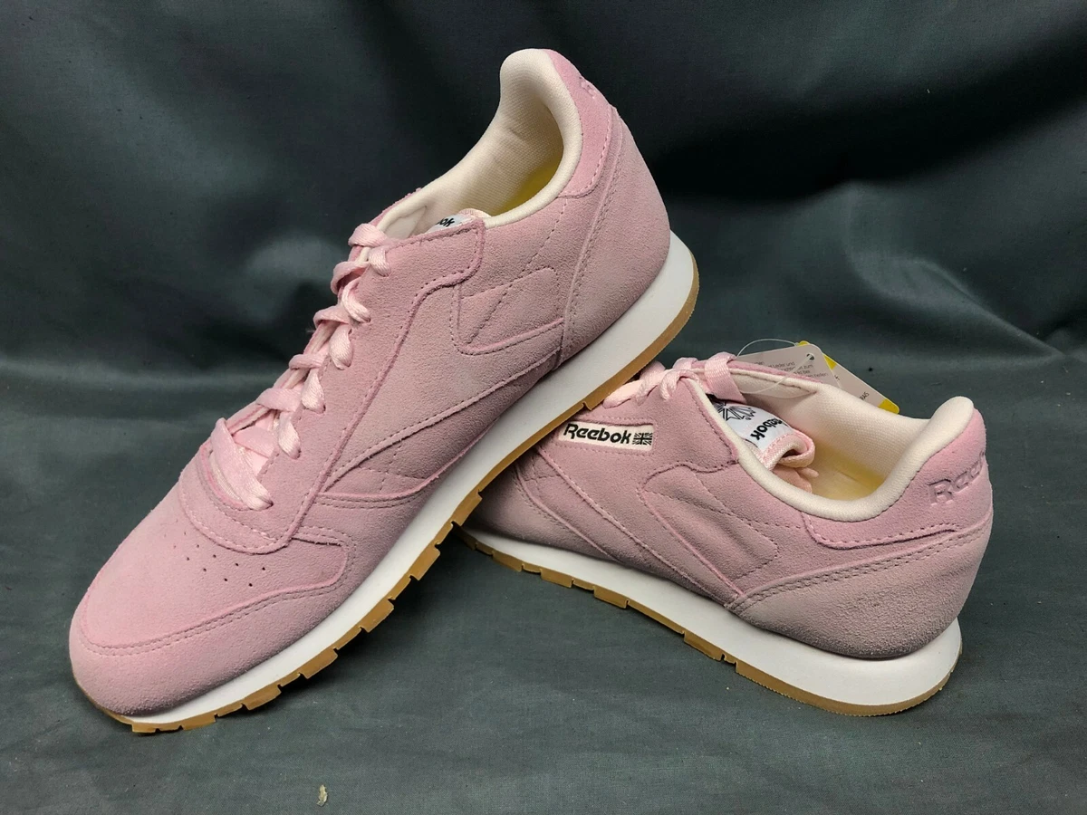 Vær sød at lade være supplere træner Reebok Classic Leather Pastels Athletic Sneakers Pink White Girls Size 6  NEW! | eBay