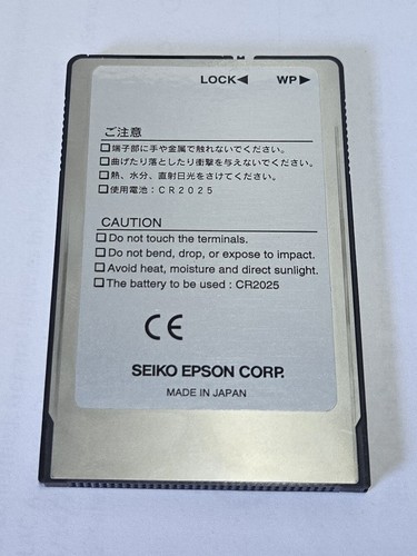 512KB Seiko Epson SRAM Card WWB513SX20 - Afbeelding 2 van 2