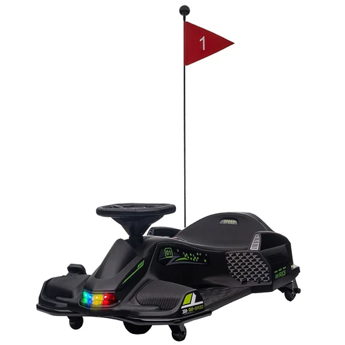 12V Electric Drifting Go Kart with Slow Start Music Lights for Kids 6-12 Years