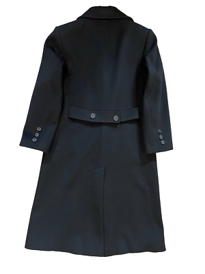 Forrani Forecaster womens Vintage Long Wool Overcoat sz 8 Black