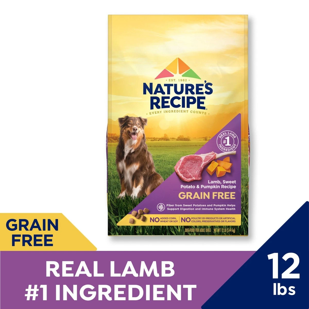 Lamb and sweet potato dog clearance food