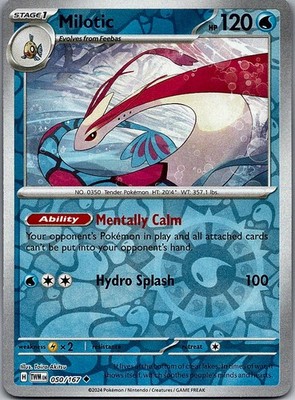 Milotic - Twilight Masquerade (NM) Reverse Holo 50/167 Water Stage 1
