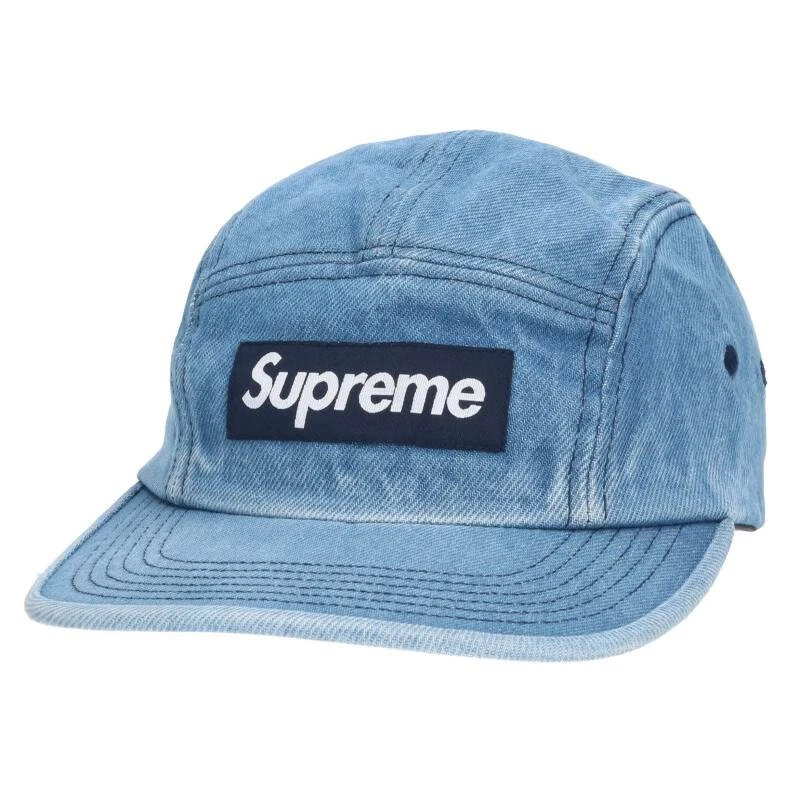 Supreme 23AW casquette chino sergé lavé chino casquette sergé marron indigo