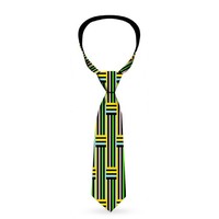 Necktie Standard - Stripe Blocks Black/Multi Pastel (Us Import) Acc Neu