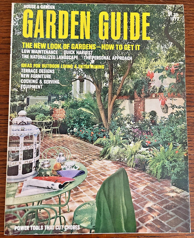 House & Garden Garden Guide 1972 Outdoor Living Entertaining Pools Greenhouses