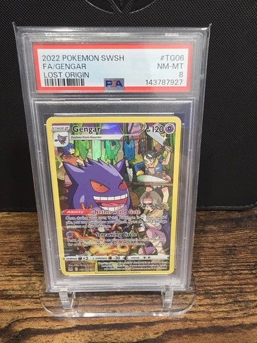 PSA 8 2022 POKEMON SWORD & SHIELD LOST ORIGIN FULL ART/GENGAR TG06