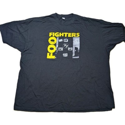 Foo Fighters Men's 3XL Yellow Logo Black Tultex Tag T-shirt