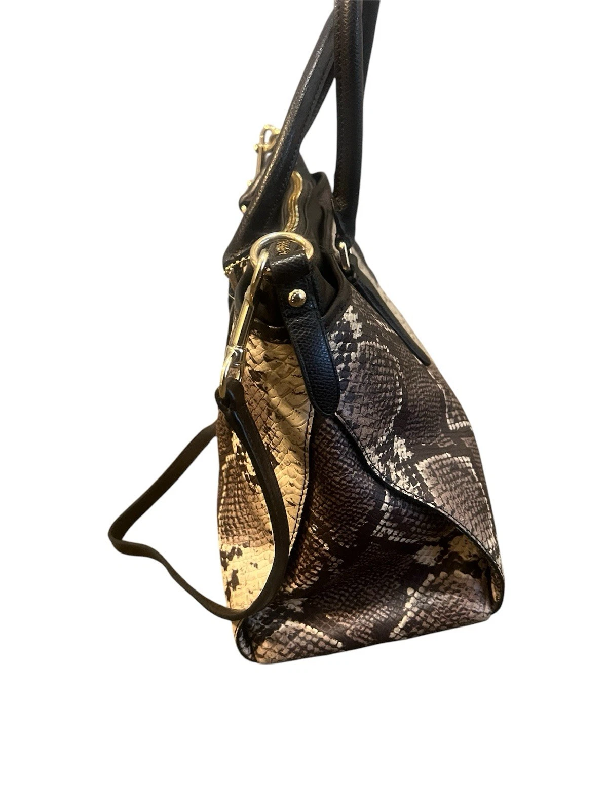 Borsa a tracolla Coach Morgan in pelle di pitone F35881