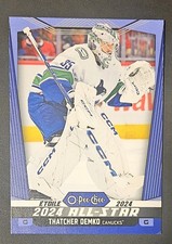 O Pee-Chee Hockey 2024-25 Thatcher Demko Blue Parallel All-Star