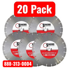 14" GP Segmented Diamond Saw Blades (20pk) for Concrete Masonry + FREE SHIPPING