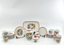 Winterling Kaffeeservice Blumen Konvolut | 9 Tassen 8 Teller Kanne 21cm VTG 70er
