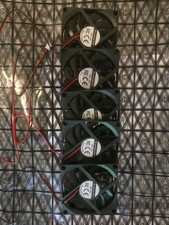 5 pack 80Mm X 80Mm X 10Mm DC 5V Brushless Cooling Computer Case Fan 2 Pin