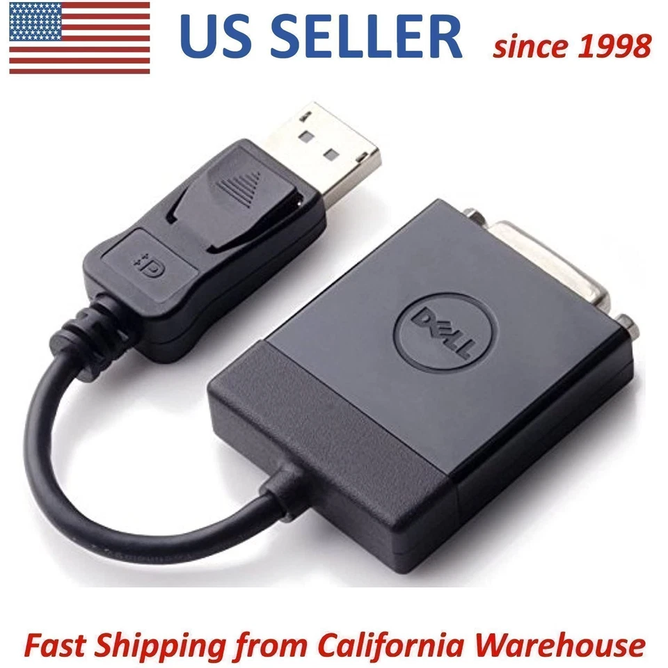 New Genuine DELL 0KKMYD Convert Video Display Port to DVI-D Dual Link 6' Adapter - Image 3 of 4