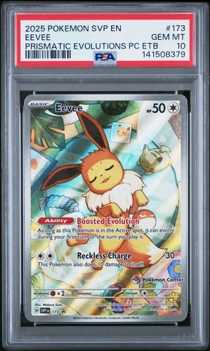 2025 POKEMON SVP EN-SV BLACK STAR PROMO #173 EEVEE PSA 10