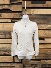 Lululemon Define Full Zip Activewear Jacket White Size 6 Women's Thumbholes
