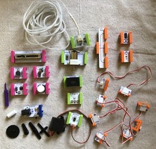 Little Bits Electronic Deluxe Kit 18-Bit Modules NOT COMPLETE READ - Ships Free