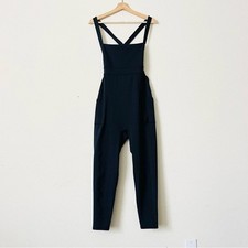 Free People Movement LARGE My High strappy back jumpsuit in black