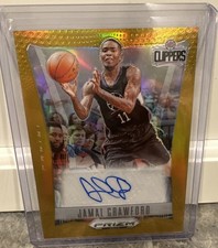 Jamal Crawford Panini Gold Prizm Auto 10/10 2023-24 Prizm Deca Clippers - SSP