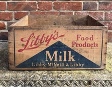 Vintage Libby’s Wooden Milk Crate