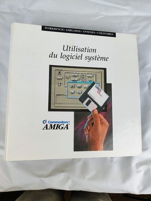 Commodore Amiga 3000 komplette französische Handbücher + Original Werkbank Scheiben selten