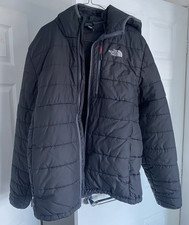 The North Face Men’s Black Quilted Puffer Jacket XL Full Zip Polyester