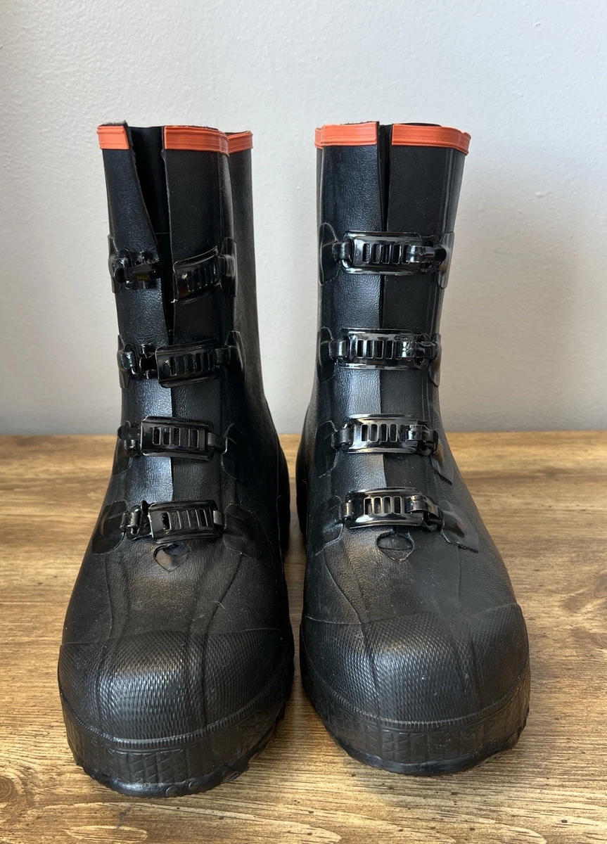 Vintage Red Wing Black Rubber Overboot Overshoe Galoshes Winter Rain Boots Men 9 Vintage Red Wing Black Rubber Overboot Overshoe Galoshes  main image 3