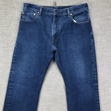 Levis 517 Jeans Mens 36x30 Blue Denim Bootcut Zip Fly 5 Pocket Rivets Classic
