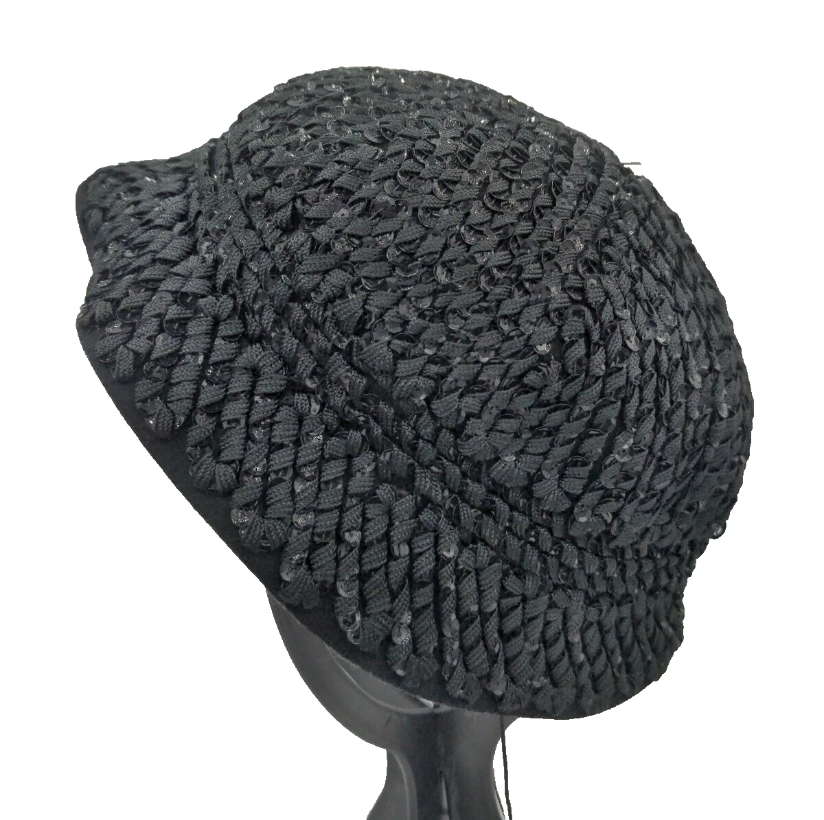 Sequin Black Vintage Hats for Women for sale | eBay